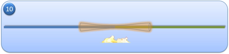 Step 10 - Apply heat to merge. The coating should merge to the extra core inside. Step 10 - Apply heat to merge. The coating should merge to the extra core inside.