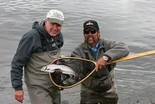 User submitted picture: Guide and client.